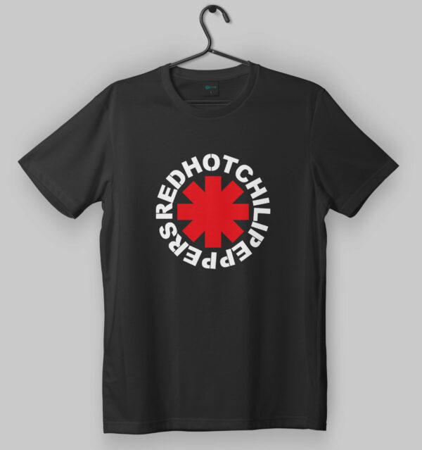 Red Hot Chili Peppers Circle Logo Black T-Shirt