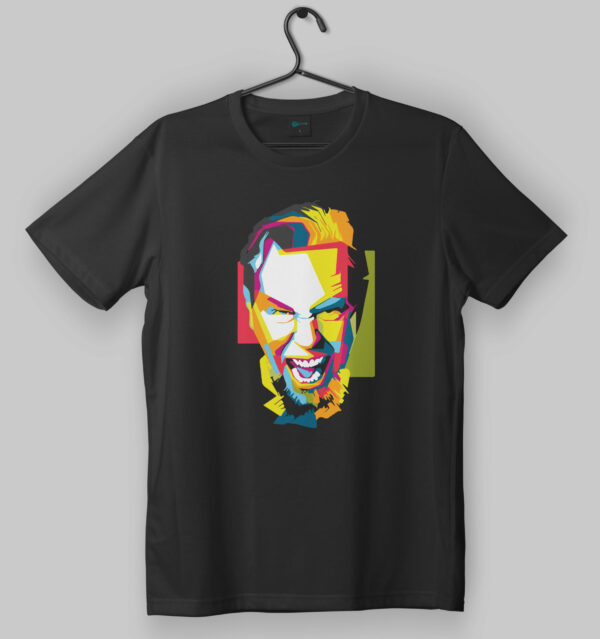 Metallica Pop Art James Hetfield Black T-Shirt