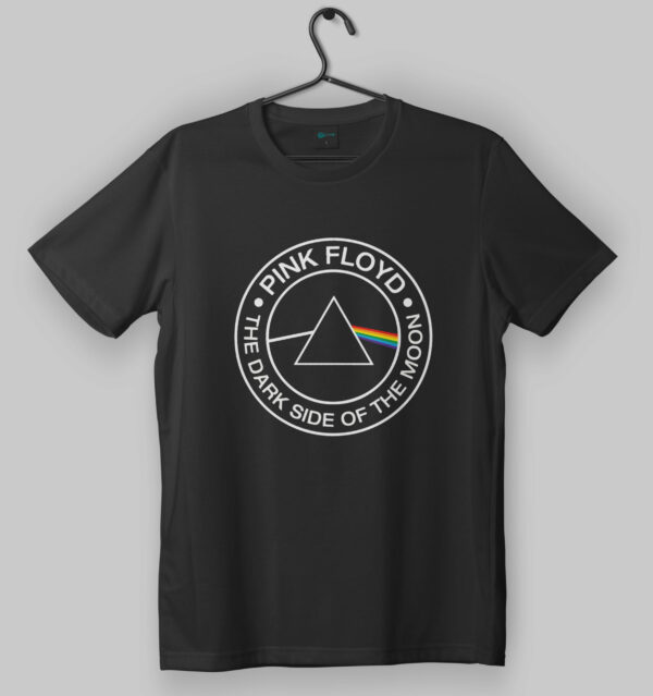 Pink Floyd The Dark Side of the Moon Logo Black T-Shirt