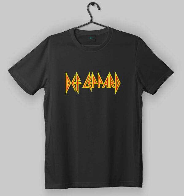 Def Leppard Classic Logo Black T-Shirt