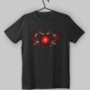 Red Hot Chili Peppers Splatter Design Black T-Shirt