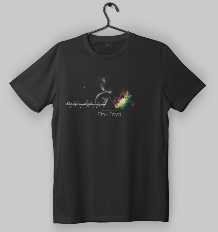 Pink Floyd Dark Side of the Moon Design Black T-Shirt