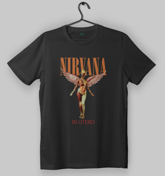 Nirvana In Utero Black T-Shirt