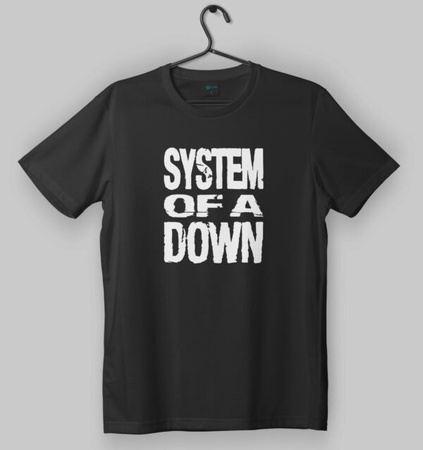 System of a Down Logo Black T-Shirt