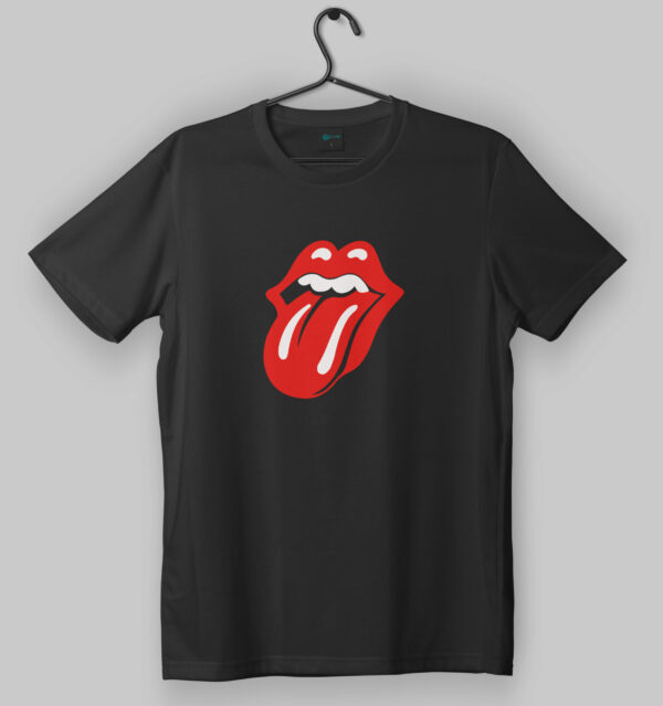 Rolling Stones Classic Tongue Logo Black T-Shirt