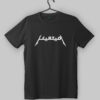 Metallica Arabic Logo Design Black T-Shirt