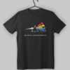 Pink Floyd Rainbow Run Rabbit Black T-Shirt