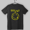 Nirvana Arabic Logo Design Black T-Shirt