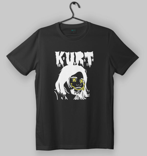 Kurt Cobain Portrait X Black T-Shirt