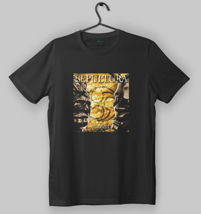 Sepultura Against Artwork Black T-Shirt