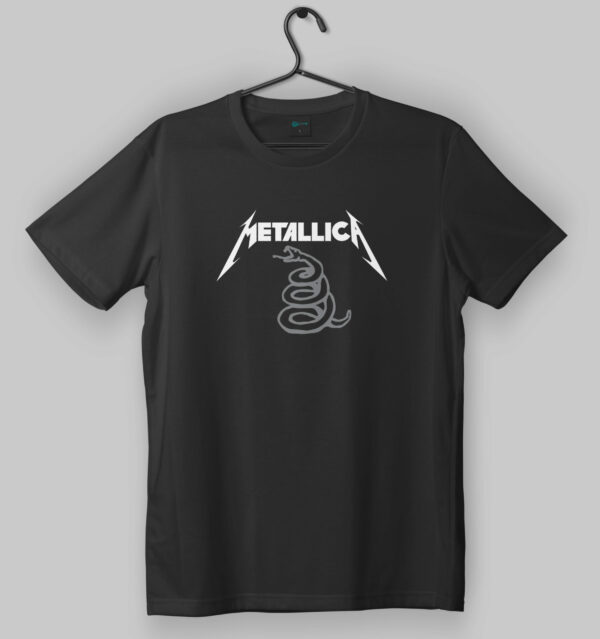 Metallica Snake Logo Black T-Shirt