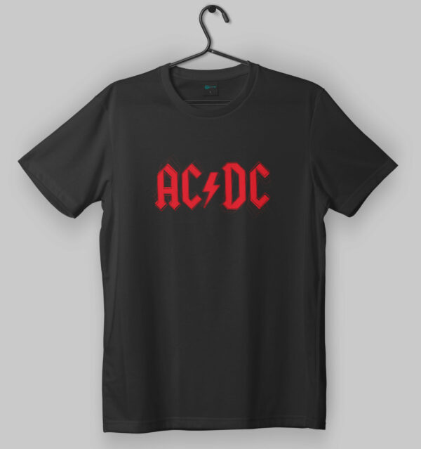 AC/DC Waivy Logo Black T-Shirt