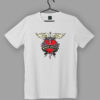 Bon Jovi Heart and Dagger White T-Shirt