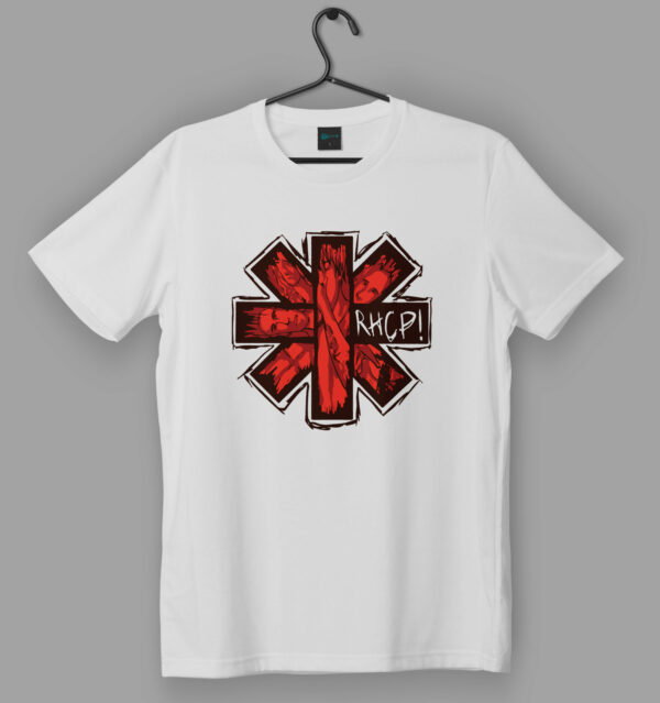 RHCP Red Emblem White T-Shirt