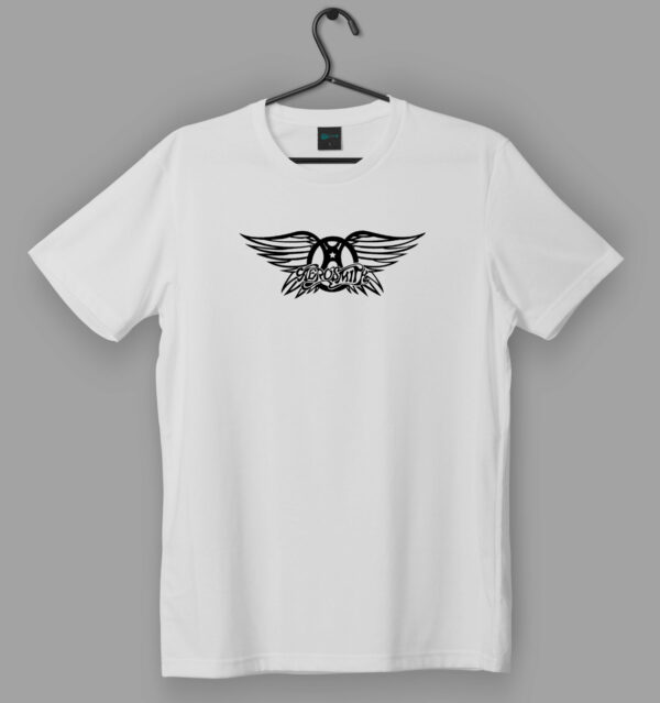 Aerosmith Wings Logo White T-Shirt