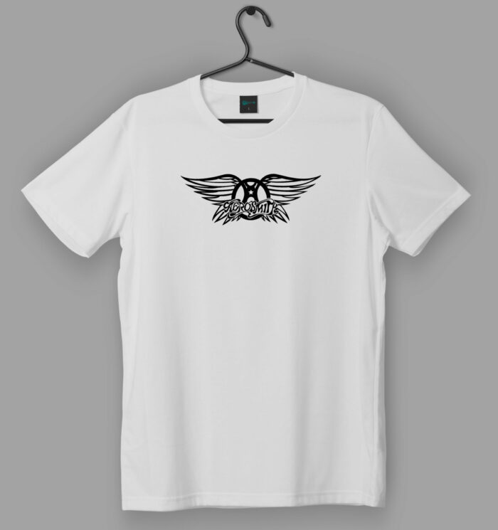 Aerosmith Wings Logo White T-Shirt