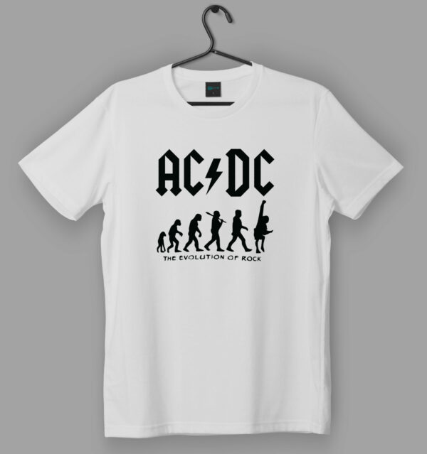 AC/DC Evolution of Rock White T-Shirt