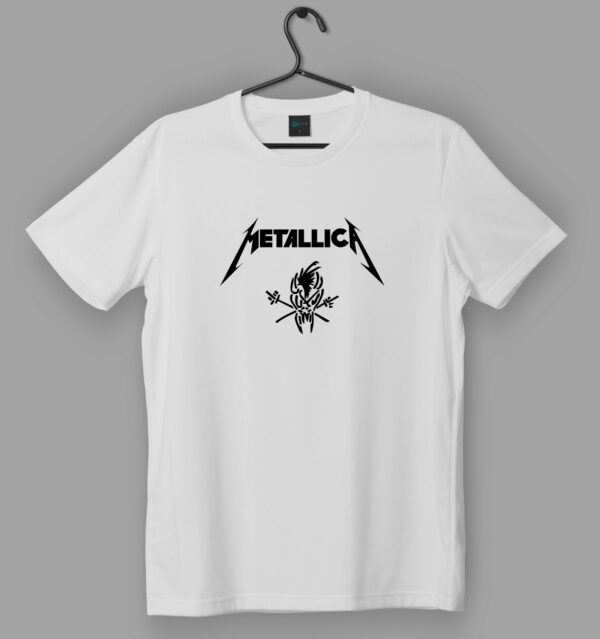 Metallica Skull Logo White T-Shirt