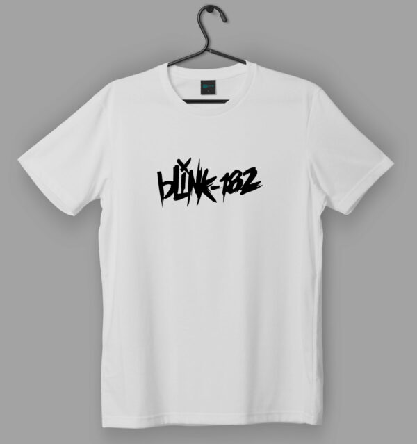 Blink-182 Graffiti Logo White T-Shirt