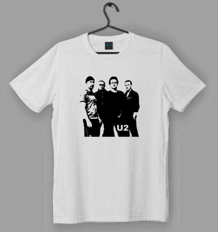 U2 Band Photo White T-Shirt