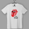 The Rolling Stones Pixelated Tongue Logo White T-Shirt