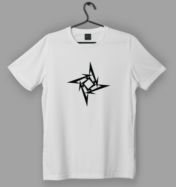 Metallica Ninja Star Logo White T-Shirt