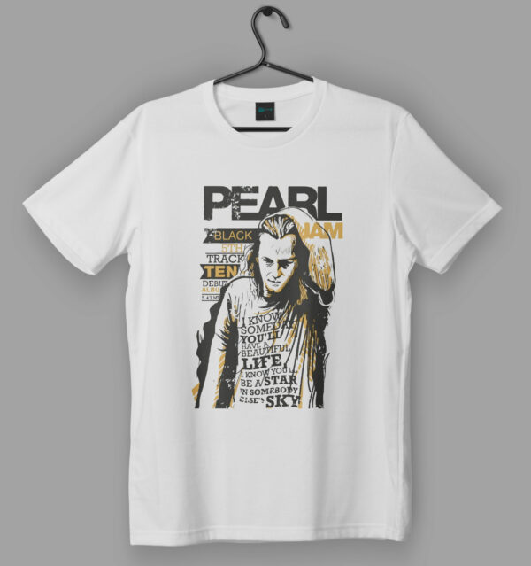 Pearl Jam Eddie Vedder White T-Shirt