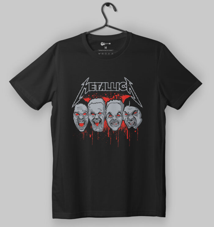 Metallica Vampire Faces Black T-Shirt