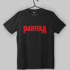 Pantera Red Logo Black T-Shirt