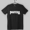 Pantera White Logo Black T-Shirt