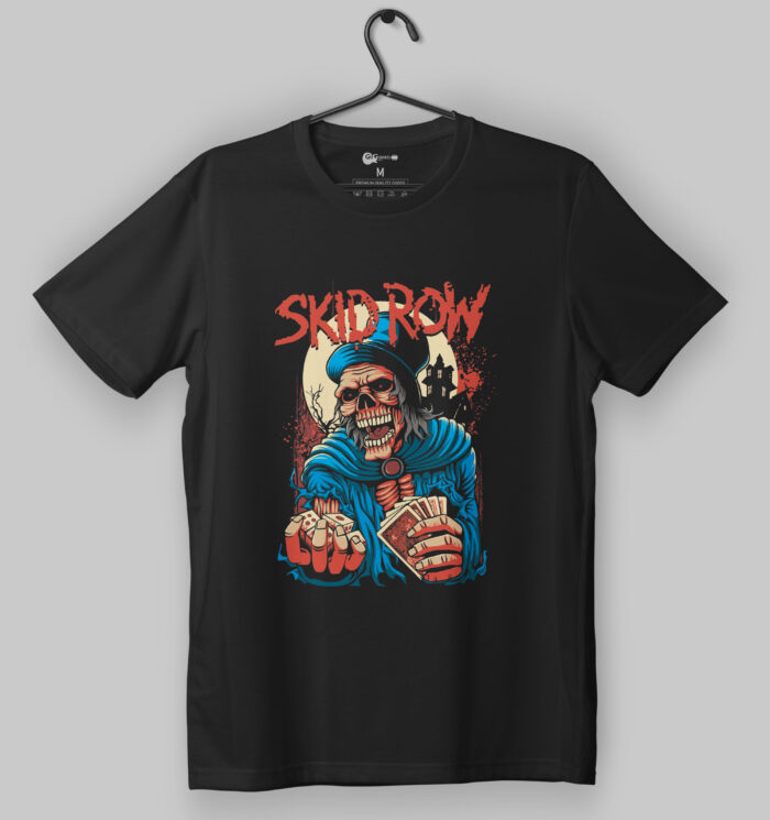 Skid Row Grim Reaper Black T-Shirt