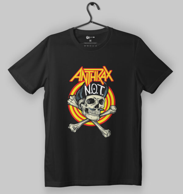 Anthrax N.O.T Skull Black T-Shirt