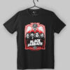 Black Sabbath Band Portrait Red and White Black T-Shirt