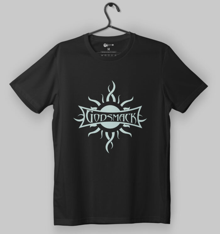 Godsmack Tribal Sun Logo Black T-Shirt