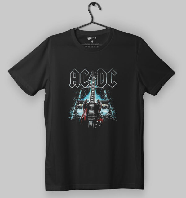 AC/DC Thunderstruck Guitar Black T-shirt