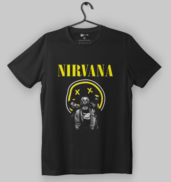 Nirvana Kurt Smiley Face T-Shirt