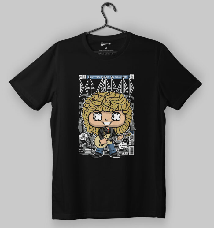 Def Leppard - Rock Comic Black T-Shirt