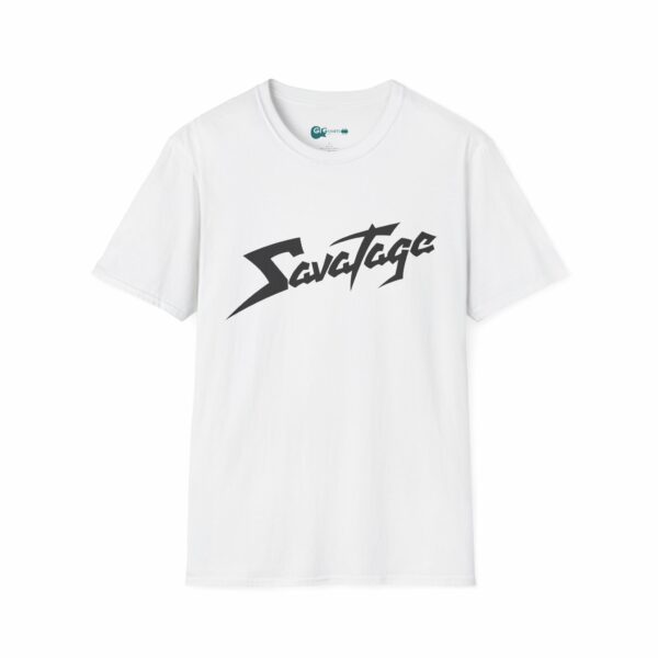 Savatage Black Logo White T-Shirt