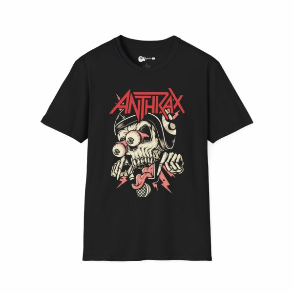 Anthrax Exploding Skull Black T-Shirt