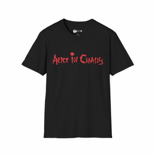 Alice in Chains Red Text Logo Black T-Shirt