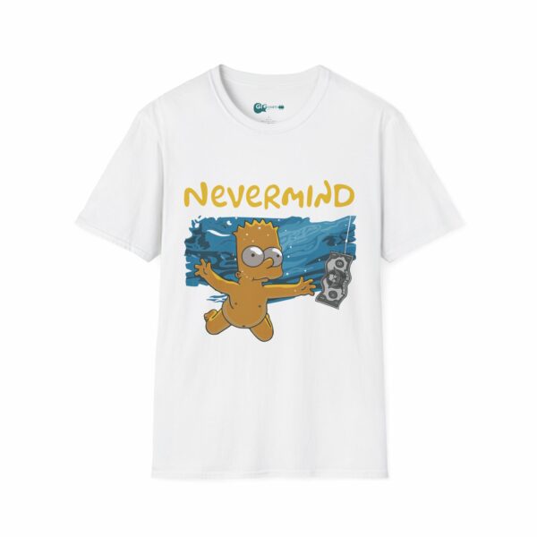 Nirvana Nevermind Bart Simpson White T-Shirt