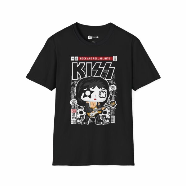 KISS - Rock and Roll All Nite Comic Black T-Shirt