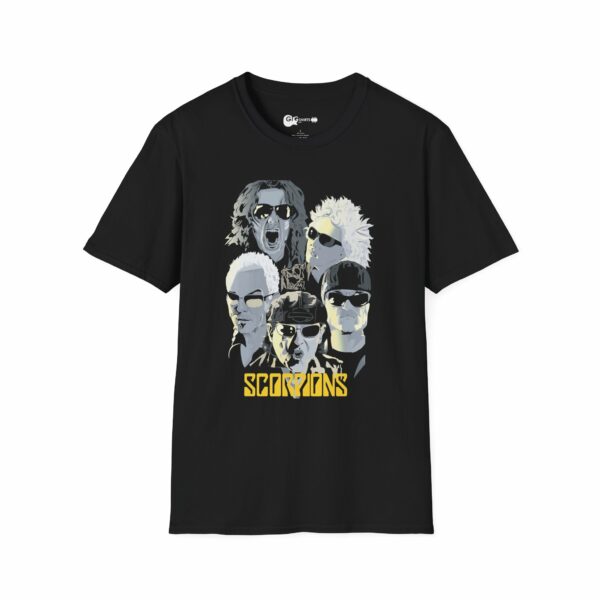 Scorpions Band Members Black T-Shirt