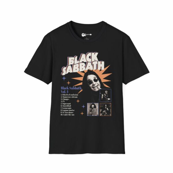 Black Sabbath Vol. 4 Album Cover Black T-Shirt