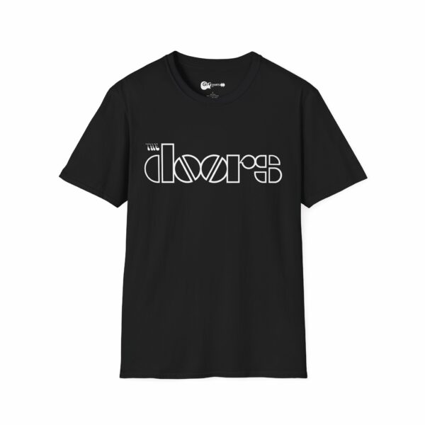 The Doors Logo Design Black T-Shirt