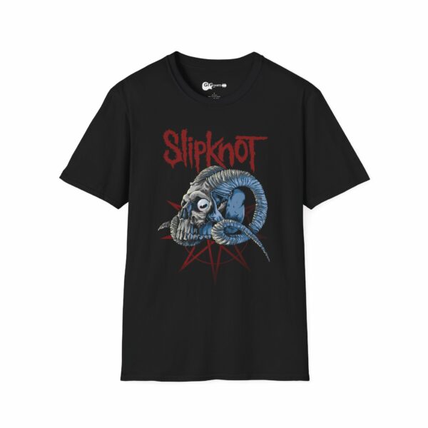 Slipknot Ram Skull Design Black T-Shirt