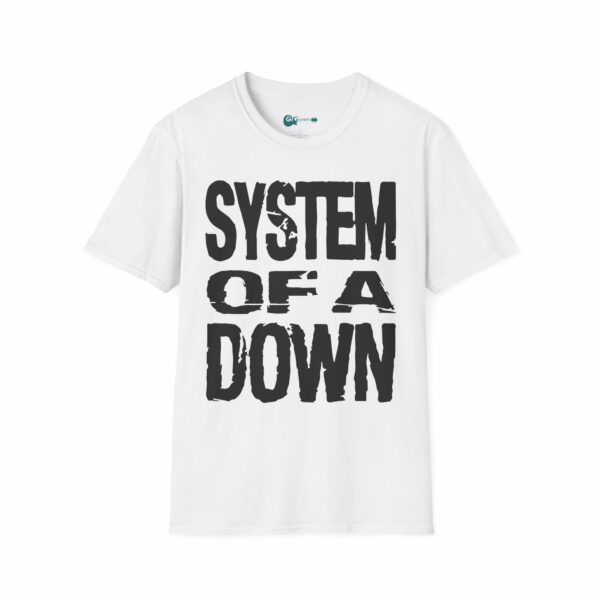 System of a Down Text Logo White T-Shirt