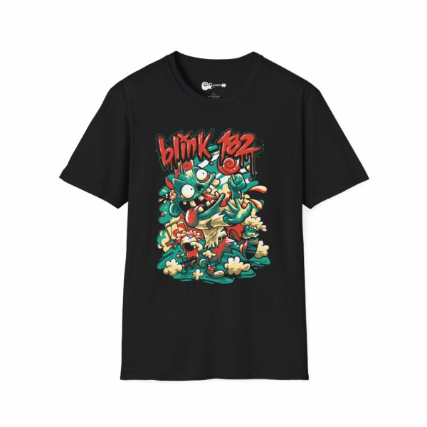 Blink-182 Crazy Monster Design Black T-Shirt