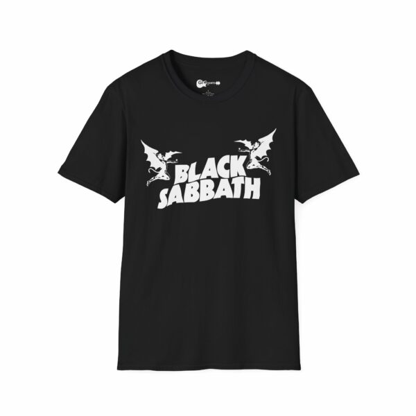 Black Sabbath Flying Demons Logo Black T-Shirt