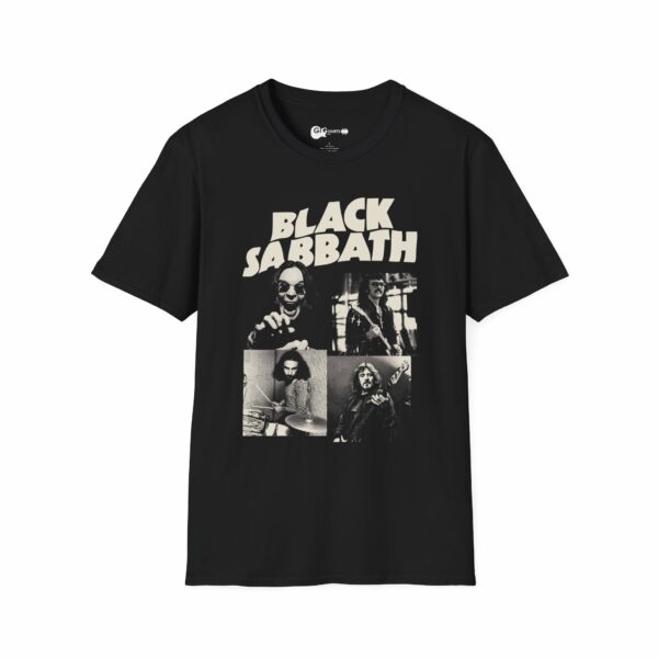 Black Sabbath Band Collage Black T-Shirt